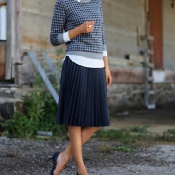 J. Crew Dresses & Skirts - J. CREW Sunburst pleated skirt 10